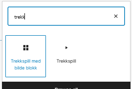 Knappen trekkspill med bilde i Drupal.