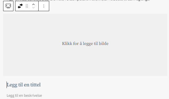 Slik ser blokken trinnvis visualisering ut i redigeringsmodus i Drupal.