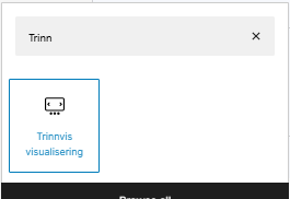 Knappen trinnvis visualisering i Drupal